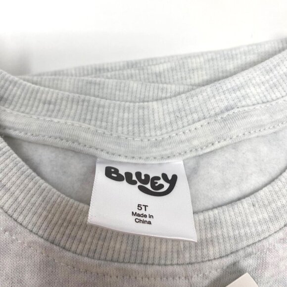 Target Toddler Bluey Family Fleece Sweatshirt and Pull-On Pants Set Heather Gray - Picture 15 of 16